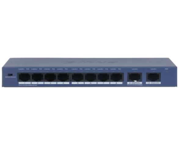 10-Port Fast Ethernet Switch with 8-Port PoE ( DH-S3010-8ET2ET-60 )